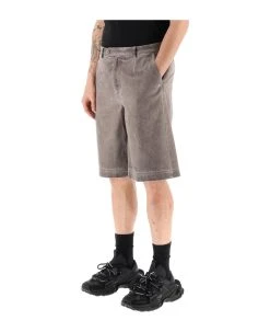 Dolce & Gabbana Vintage Effect Shorts -Stylish Men-Dolce & Gabbana 4f2c01c800e8de49c60ce8661a39dcc9