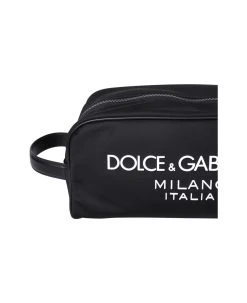 Dolce & Gabbana Black Nylon Necessaire -Stylish Men-Dolce & Gabbana 4f33c05251526b33f7cffa37eecc30e6
