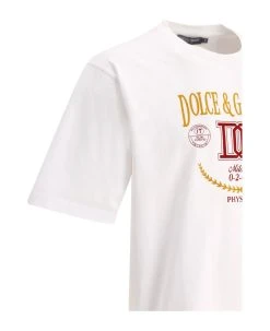 Dolce & Gabbana Dg Logo Printed Interlock T-shirt -Stylish Men-Dolce & Gabbana 4fb6059e7f11a3e91992f156f7fee7c0