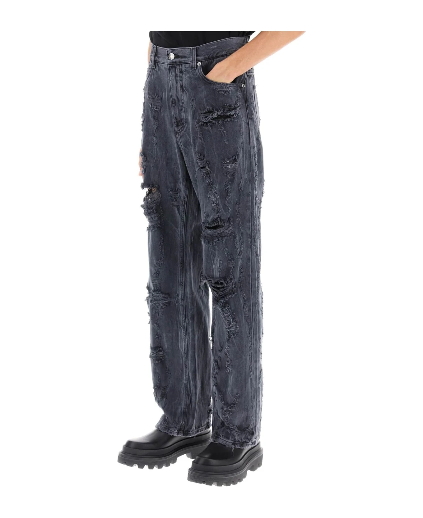 Dolce & Gabbana Destroyed-effect Jeans 4 Dolce & Gabbana Destroyed-effect Jeans - Image 4