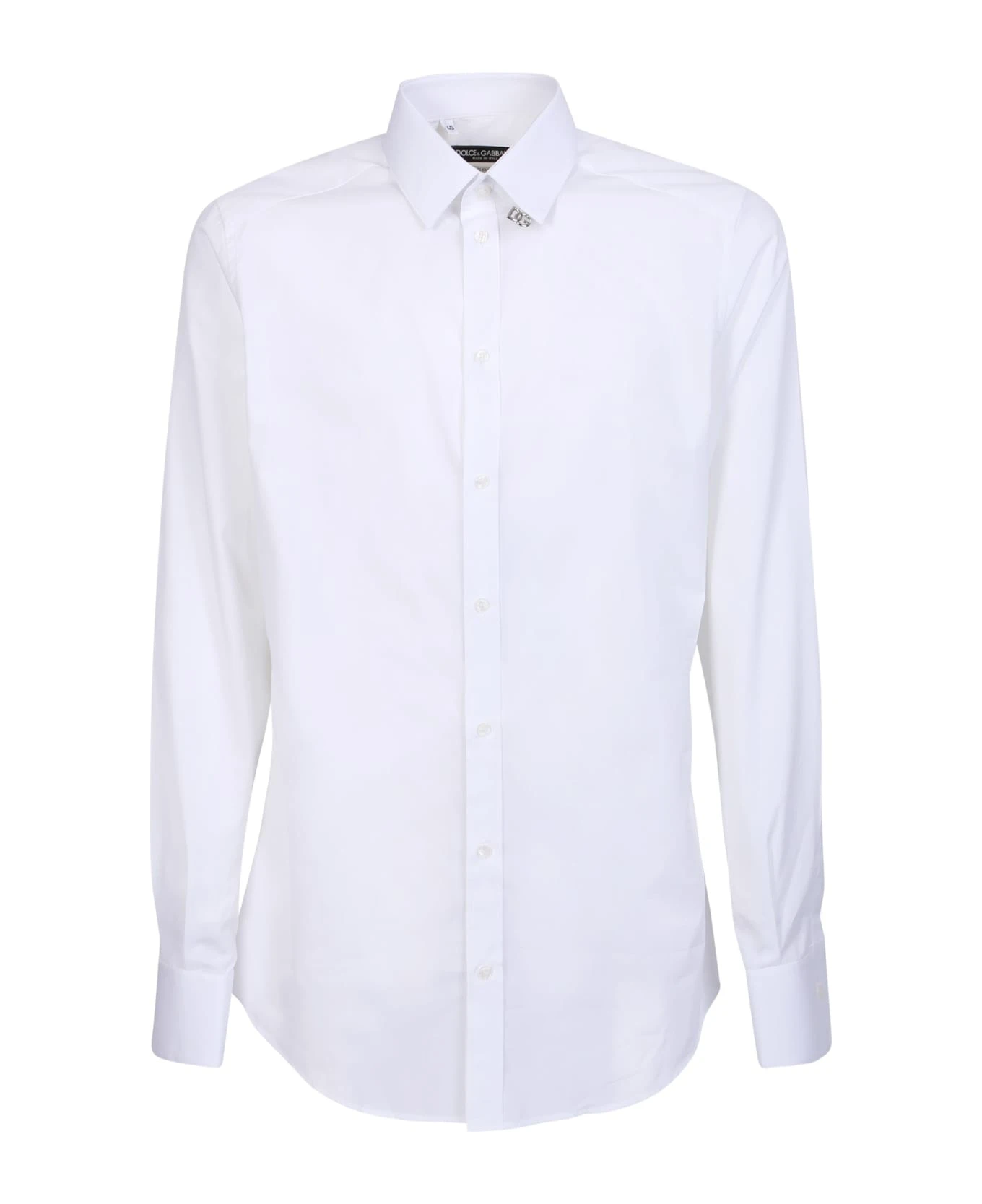 Dolce & Gabbana Dg-plaque Tailored Shirt 1 Dolce & Gabbana Dg-plaque Tailored Shirt