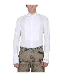 Dolce & Gabbana Gold Tuxedo Shirt