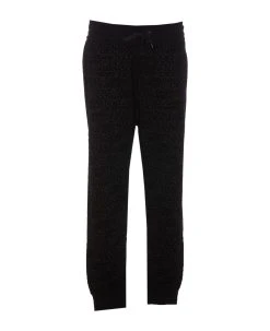 Dolce & Gabbana Dolce&gabbana Logo Flock Jogger Pants
