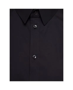 'gold' Black Long Sleeves Shirt In Cotton Popline Man Dolce & Gabbana -Stylish Men-Dolce & Gabbana 53026ef84c65e38c1adef53e2ee2861f