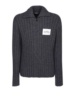 Dolce & Gabbana Re-edition Anthracite Grey Cardigan
