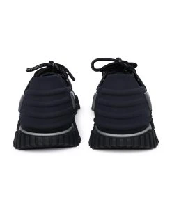 Dolce & Gabbana Black Leather Blend Sneakers -Stylish Men-Dolce & Gabbana 55a25bd1811bb35282b39b7818ca4b2f