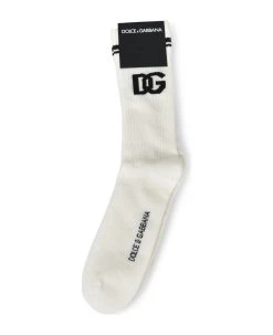 Dolce & Gabbana Logo Ribbed Socks