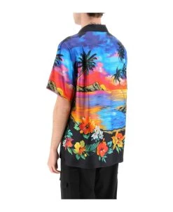 Dolce & Gabbana Short-sleeved Shirt With Hawaii Print -Stylish Men-Dolce & Gabbana 58bb59bdc035af006021019689f34151