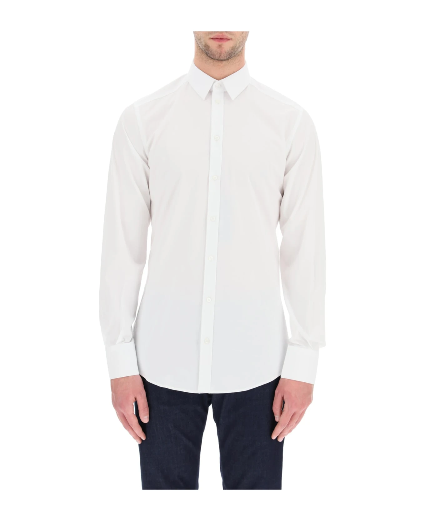Dolce & Gabbana Gold Fit Poplin Shirt 2 Dolce & Gabbana Gold Fit Poplin Shirt - Image 2