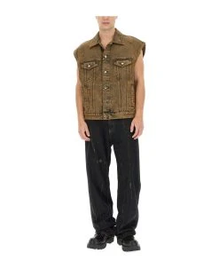 Dolce & Gabbana Denim Vest -Stylish Men-Dolce & Gabbana 599e1f116cc30a9808ee917004e50869