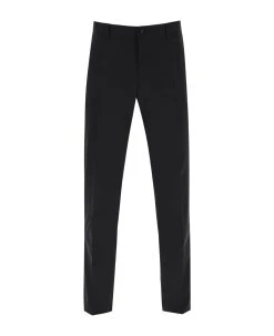 Dolce & Gabbana Stretch Wool Tuxedo Trousers