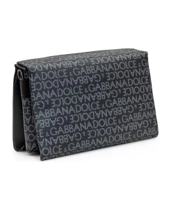 Dolce & Gabbana Shoulder Bag In Jacquard -Stylish Men-Dolce & Gabbana 59fb0510cce5468f51555283c2fec960