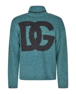 Dolce & Gabbana Dg Logo Turtleneck Sweater