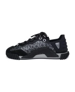 Dolce & Gabbana Black Leather Blend Sneakers -Stylish Men-Dolce & Gabbana 5e9a5de4515797b13542bdce28053918