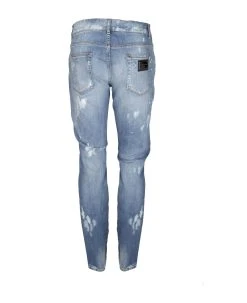 Dolce & Gabbana Slim Jeans Color Light Blue -Stylish Men-Dolce & Gabbana 5f412f36968d478364fef138f5dfc4ea