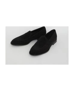 Dolce & Gabbana Velvet Logoed Loafers -Stylish Men-Dolce & Gabbana 5f86ebba85ee0bae6810aae50df5be7e