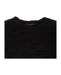 Dolce & Gabbana Dolce&gabbana Flock Logo T-shirt -Stylish Men-Dolce & Gabbana 60d09f97088075bc73f207f2175a9c93