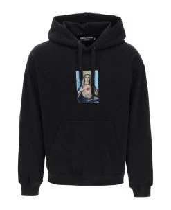 Dolce & Gabbana Printed T-shirt With Rhinestones