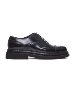 Dolce & Gabbana Leather Francesina Lace Up Shoes