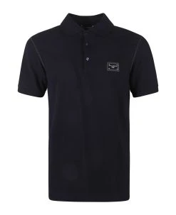 Dolce & Gabbana Logo Plaque Regular Polo Shirt