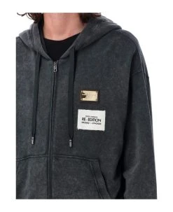 Dolce & Gabbana Hoddie Zip Palque -Stylish Men-Dolce & Gabbana 6a8265e41b7a00b8305c9f3183f2bdb7