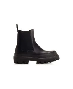 Dolce & Gabbana Brushed Leather Ankle Boot