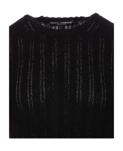 Dolce & Gabbana Techinical Ribbed Cotton Pullover -Stylish Men-Dolce & Gabbana 71204fdc8858cdd97e9da29953dc0da9