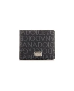 Dolce & Gabbana Bifold Wallet With All Over Logo