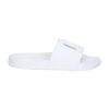 Dolce & Gabbana White Embossed Logo Rubber Sandals