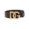 Dolce & Gabbana Lux Leather Logo Belt
