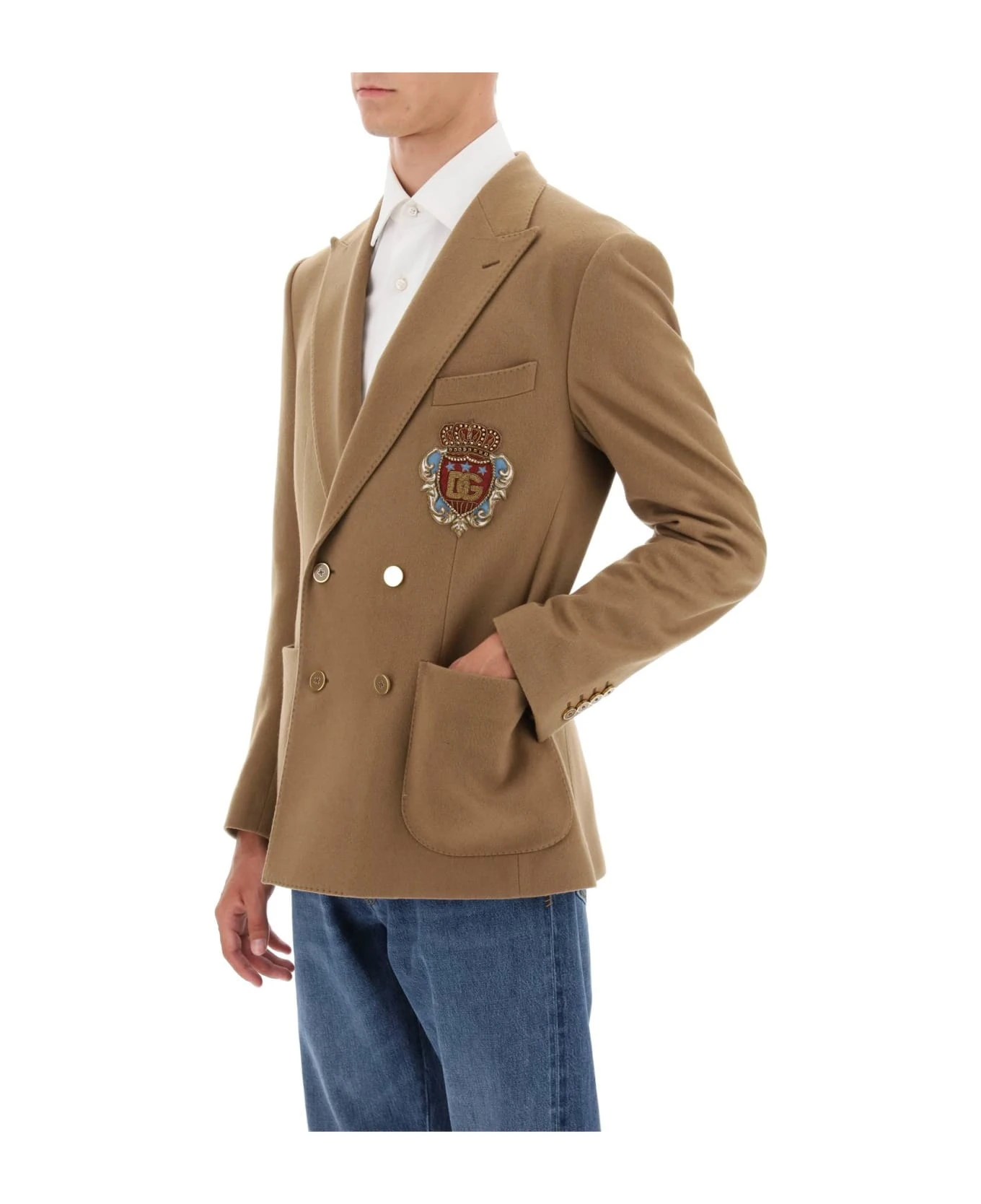 Dolce & Gabbana Wool & Cashmere Double-breasted Jacket 4 Dolce & Gabbana Wool & Cashmere Double-breasted Jacket - Image 4