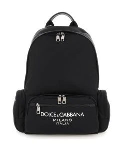 Dolce & Gabbana Nylon Backpack With Logo