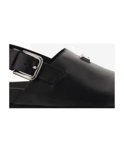 Dolce & Gabbana Leather Mules -Stylish Men-Dolce & Gabbana 7d34483374bd30c587c414836ebcd35d