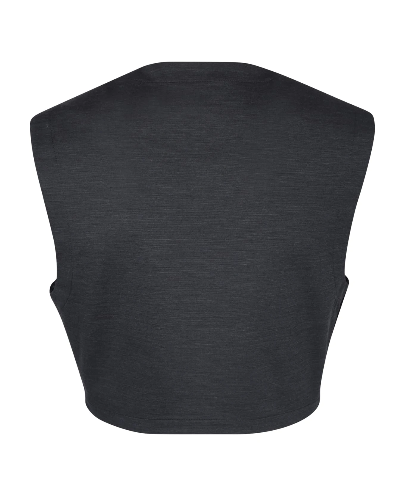 Dolce & Gabbana Wool Gabardine And Jersey Vest 2 Dolce & Gabbana Wool Gabardine And Jersey Vest - Image 2