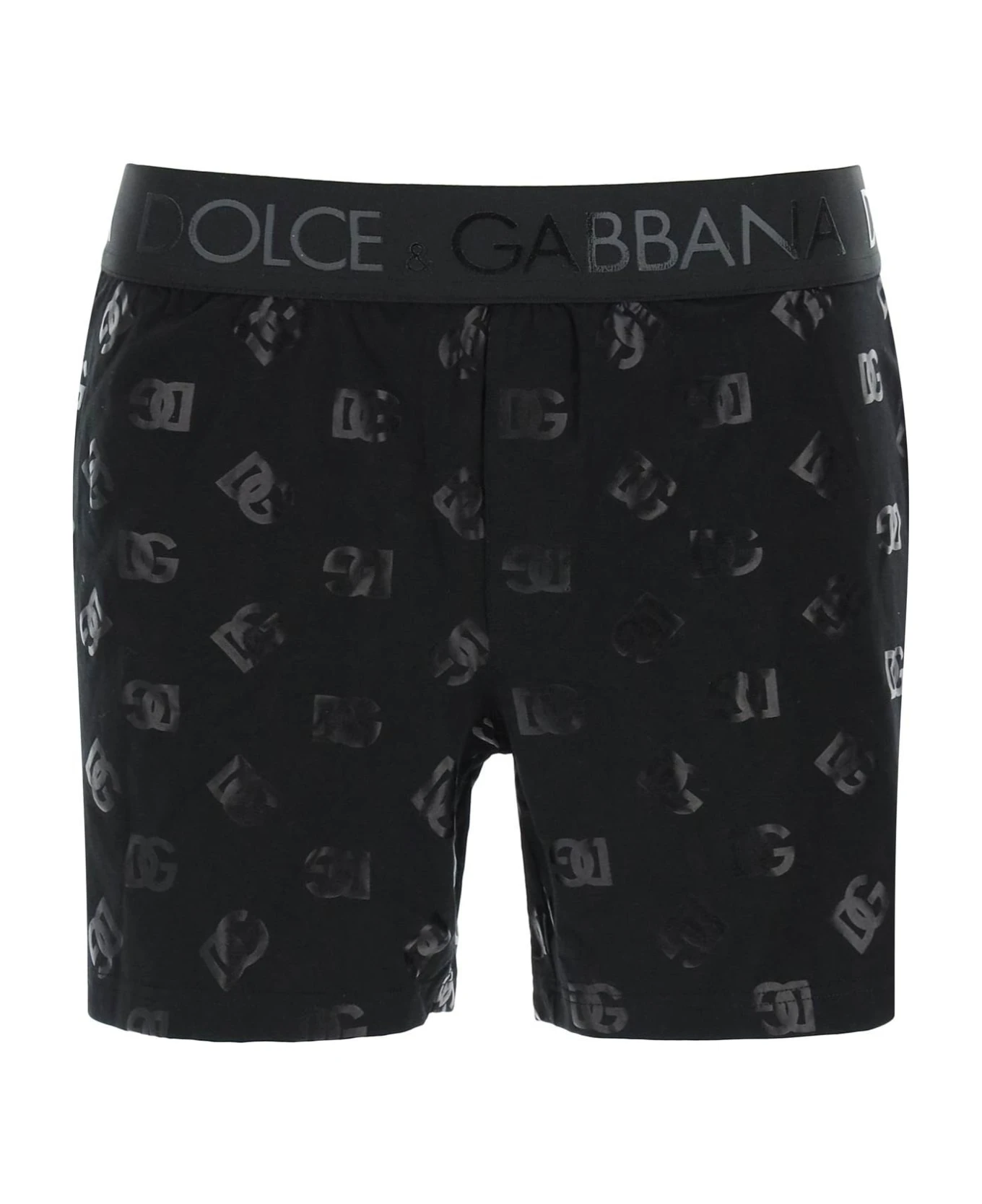 Dolce & Gabbana Long Underwear Trunks With All Over Logo 1 Dolce & Gabbana Long Underwear Trunks With All Over Logo