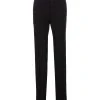 Dolce & Gabbana Dg Logo Jacquard Stretch Wool Pants