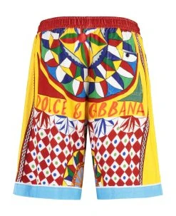 Dolce & Gabbana Printed Cotton Shorts -Stylish Men-Dolce & Gabbana 83c68201af66c5e6a3b3616287ada987