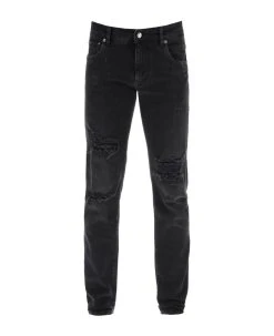 Dolce & Gabbana Ripped Skinny Jeans