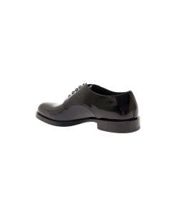 Dolce & Gabbana Black Derby Shoes With Branded Outsole In Polished Leather Woman -Stylish Men-Dolce & Gabbana 8aa1186a7a046f850b74539061b0ad49