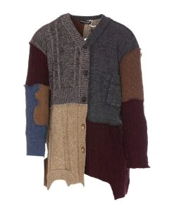 Dolce & Gabbana Wool Patchwork Cardigan