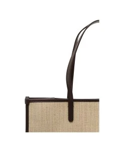 Dolce & Gabbana Beige Structured Shopper With Embroidered Logo In Cotton Blend Woman -Stylish Men-Dolce & Gabbana 90acde86c38e2190b266021542b5f49f