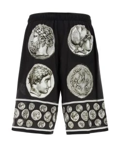 Dolce & Gabbana Black Crepe Bermuda Shorts -Stylish Men-Dolce & Gabbana 9181bff3a2286dbcdc759820abce0441