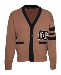 Dolce & Gabbana Wool Cardigan With Logo
