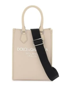 Dolce & Gabbana Small Nylon Tote Bag With Logo