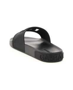 Dolce & Gabbana Logo Rubber Sliders -Stylish Men-Dolce & Gabbana 941e89c575fc69ded59ee589388edf29
