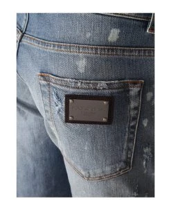 Dolce & Gabbana Slim Jeans Color Light Blue -Stylish Men-Dolce & Gabbana 98b97450732ac5fcf15251e0a3fa3e36
