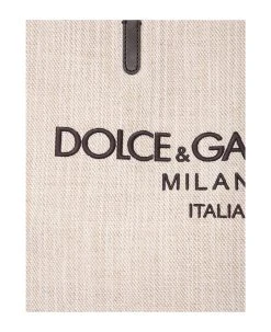 Dolce & Gabbana Canvas Shopping Beige Bag -Stylish Men-Dolce & Gabbana 99fbbf4fac0cb6050bc70d943d529bf2