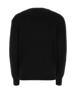 Dolce & Gabbana Black Wool Sweater -Stylish Men-Dolce & Gabbana 9c28e40f76e5e0273dfaa6565bbb4df2