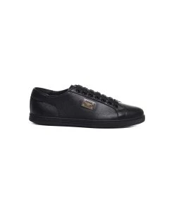 Dolce & Gabbana Saint Tropez Sneaker In Calf Leather