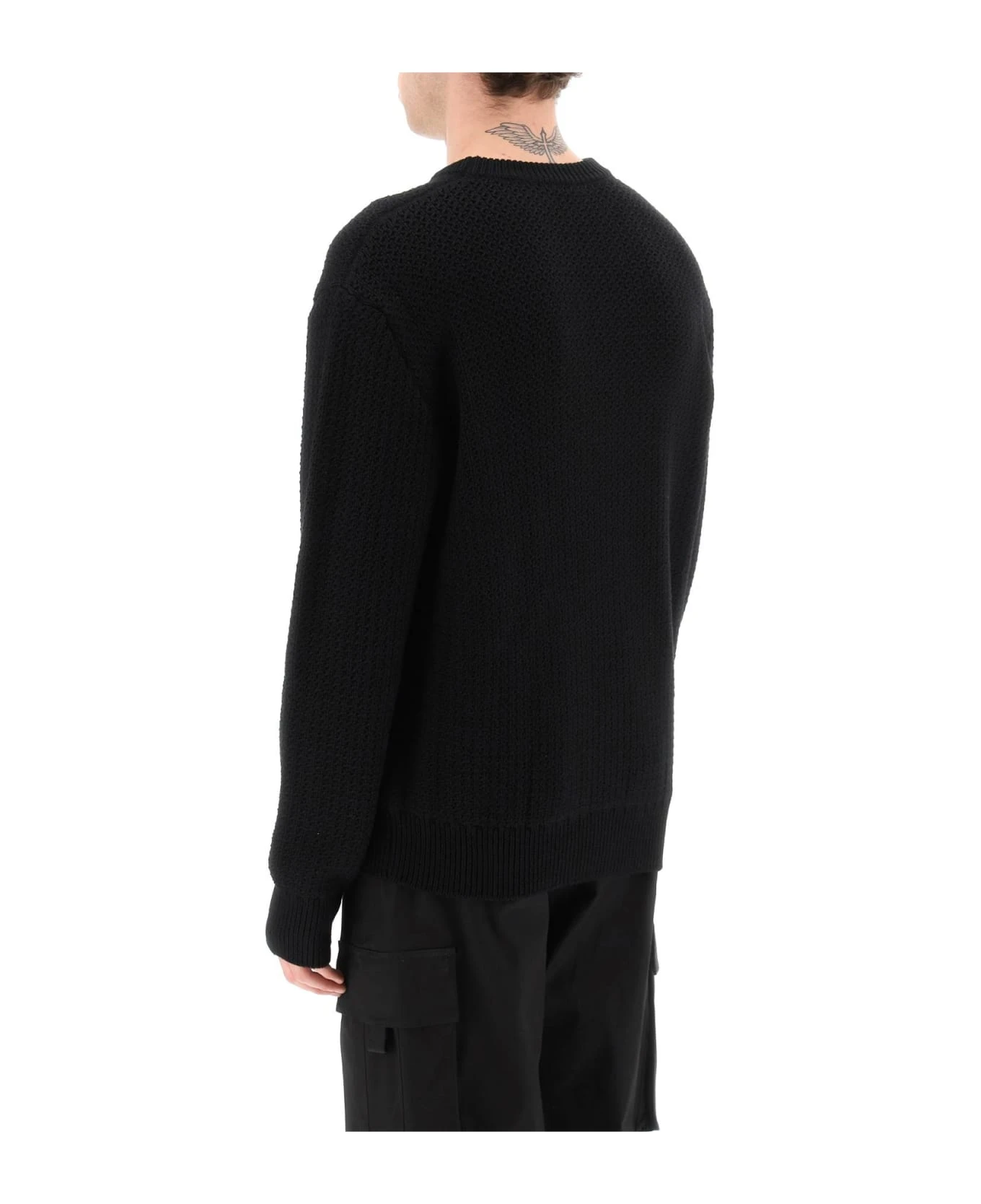 Dolce & Gabbana Crewneck Pullover With Jacquard Logo 3 Dolce & Gabbana Crewneck Pullover With Jacquard Logo - Image 3